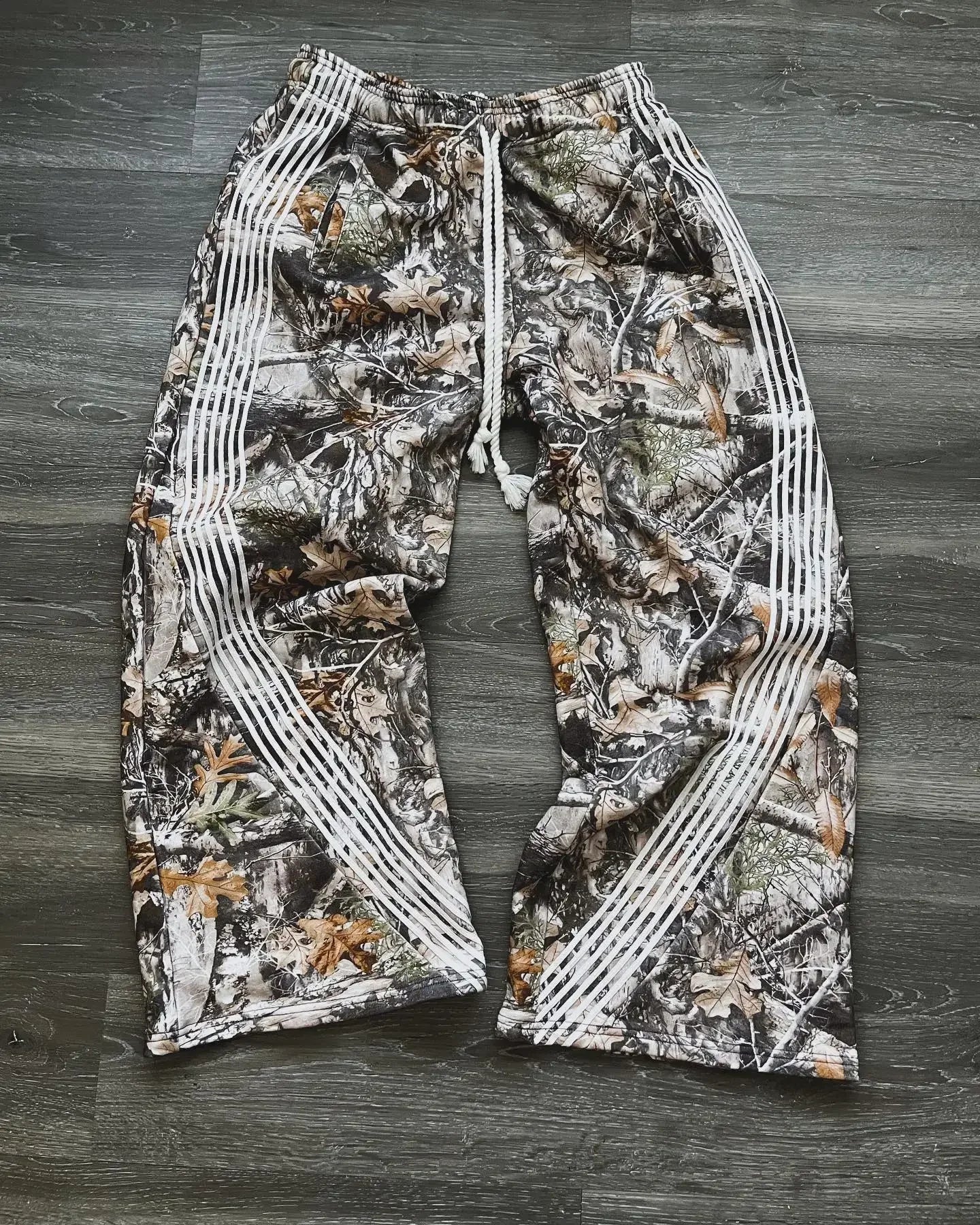 American Cartoon Graffiti Sweatpants Y2K Pants Mens Gothic Hip Hop Cartoon Baggy Elastic Waist Casual Trousers