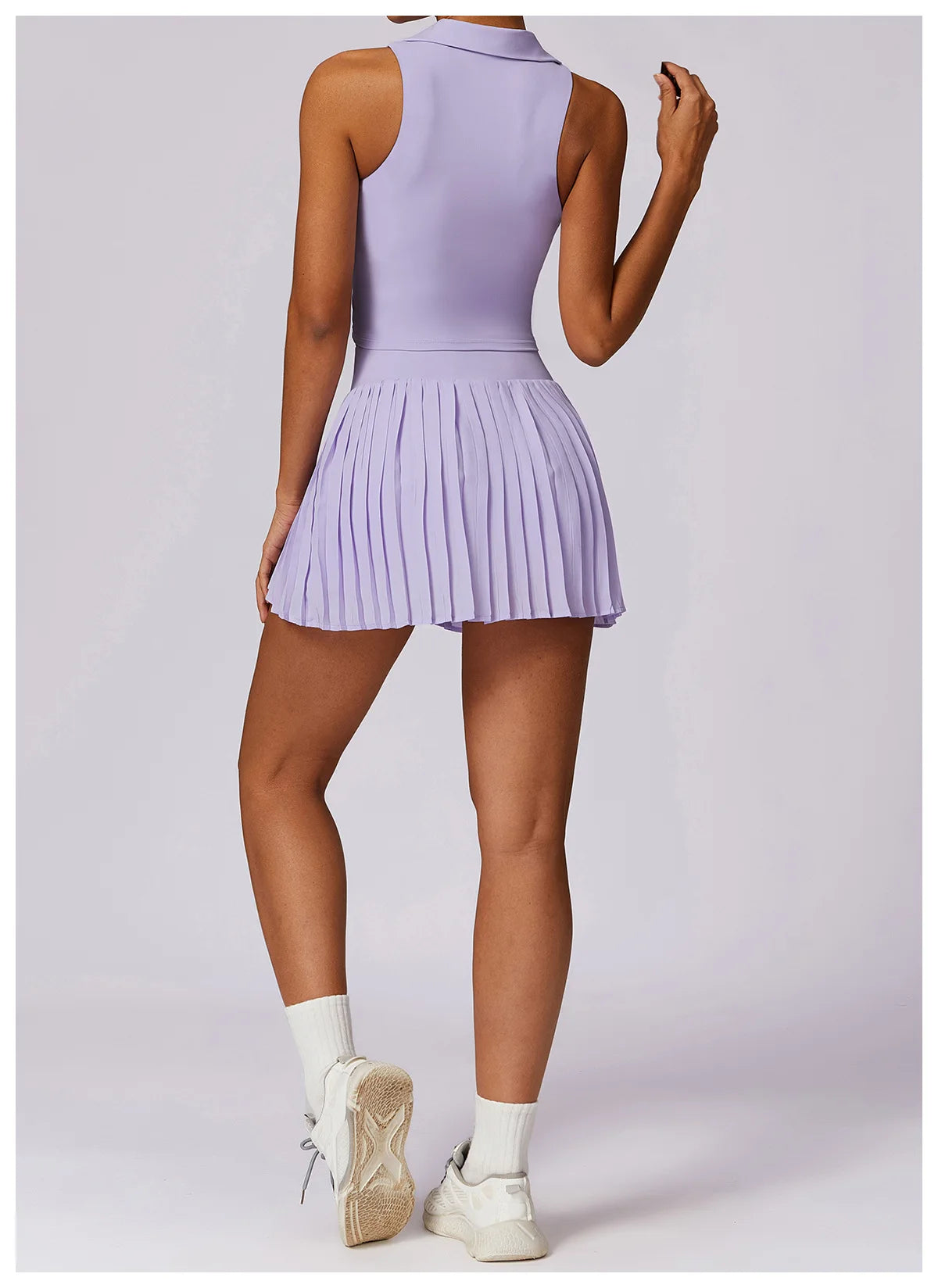 2 Pieces Sports Set for Women Yoga Suit Sportswear Fitness Top Sports Short Skirt Gym Push Up Workout