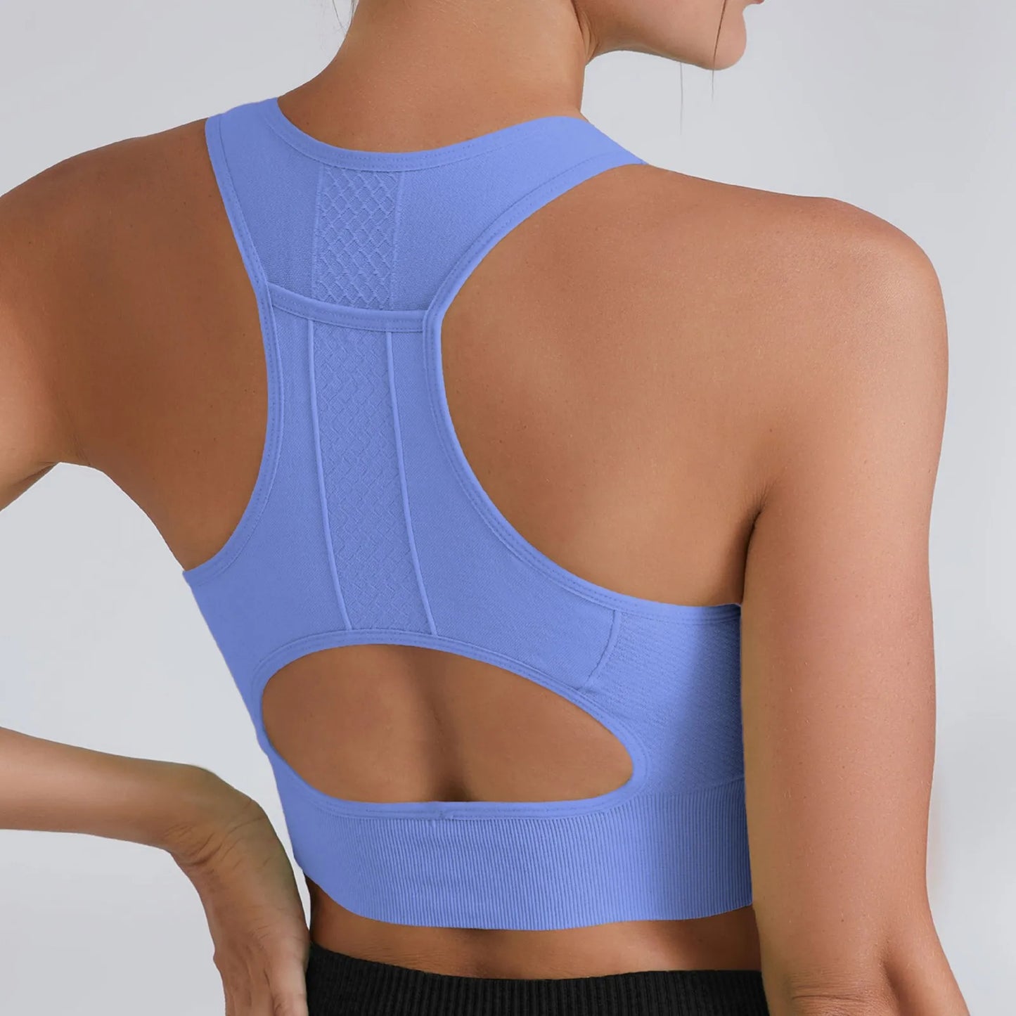Women Sports Underwear Tight Gym Workout Crop Top Yoga Vest ShockproofSports Bra