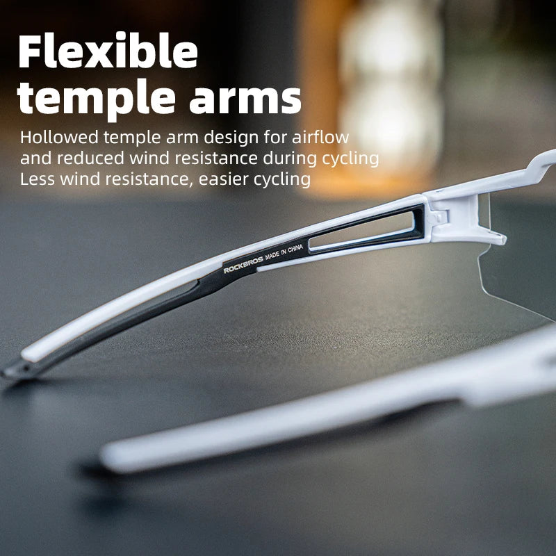 Photochromic Polarized Lens Bike Glasses UV400 Protection Eyewear Sunglasses MTB Road Bicycle Goggles