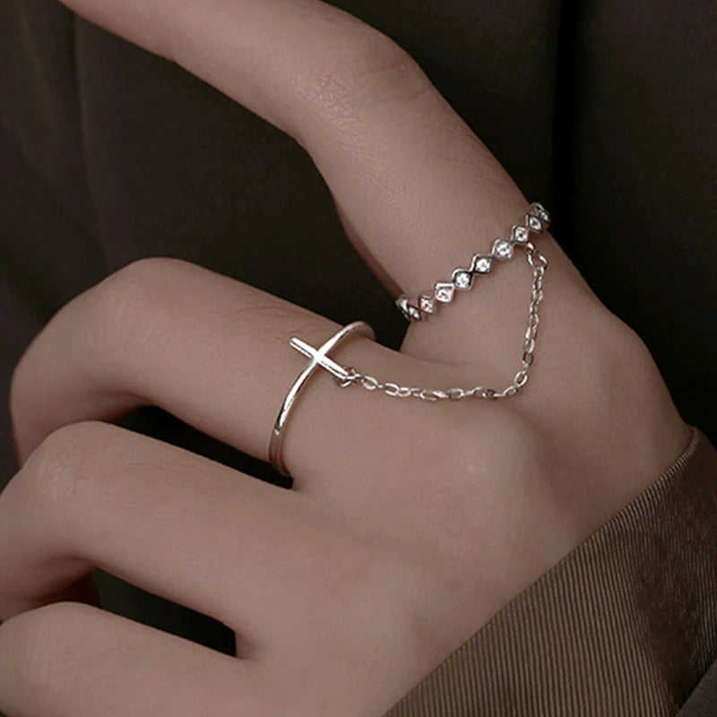 Tassel Chain Open Rings for Women Multi-layer Adjustable Finger Rings RI21Y0030 RI22Y0114 RI21Y0342 RI21Y0030-RI22Y0114-RI21Y0342-