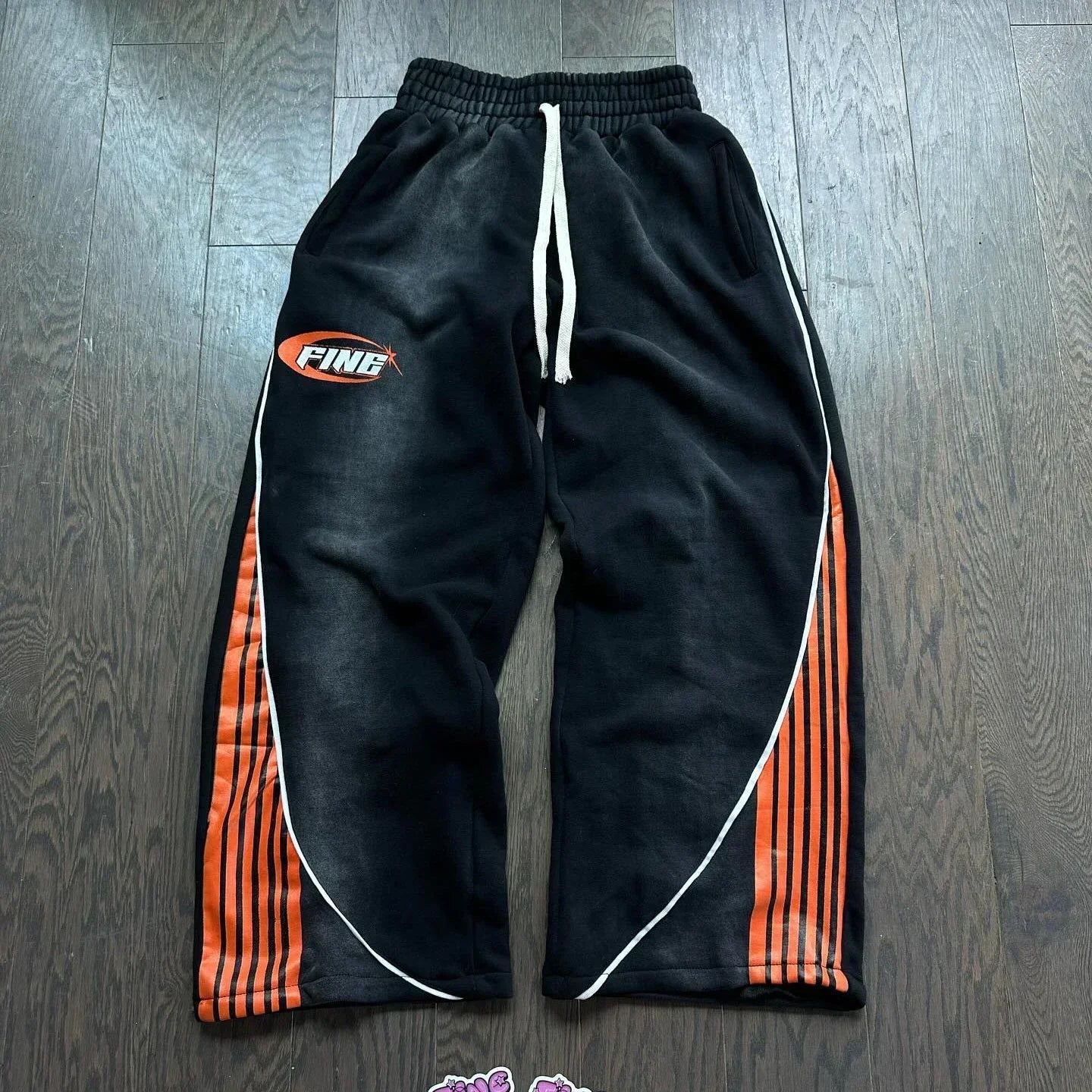 Double waist Pants New Hip Hop Men Women Jogger Drawstring Sweatpants Loose Cargo Trousers