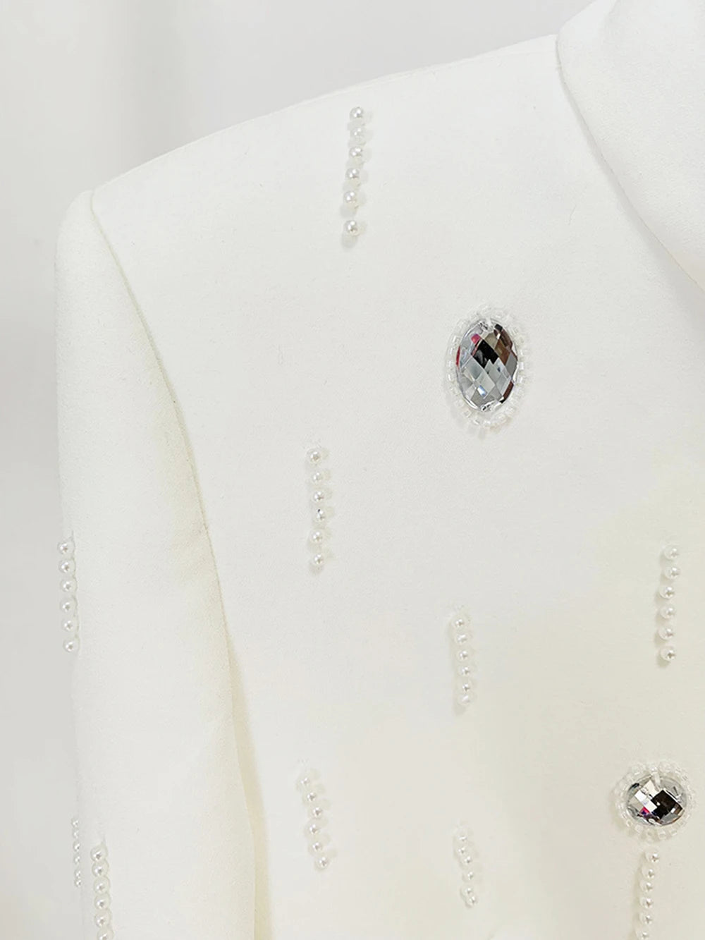 Long Sleeve Short Top and Mini Skirt Suit Outfit, Diamond Beaded Design,High Quality, 2 Pcs Set