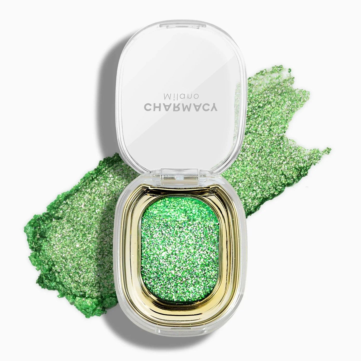 Multichrome Glitter Eyeshadow Palette High Pigmented Metallic Eyeshadow Color Shifting 02 GREEN FIELD