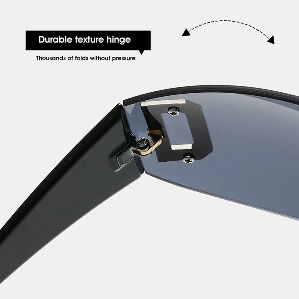 Luxury Y2K One Piece Sunglasses Women Brand Designer New Punk Sports Sun Glasses Men Goggle Shades UV400 Fashion Letter Eyewear