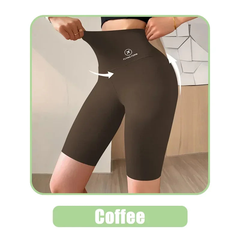 Seamless Women Sports Shorts High Waist Fitness Jogging Body Shaping Boxers Push Up Scrunch Butt Biker Slim Underwear