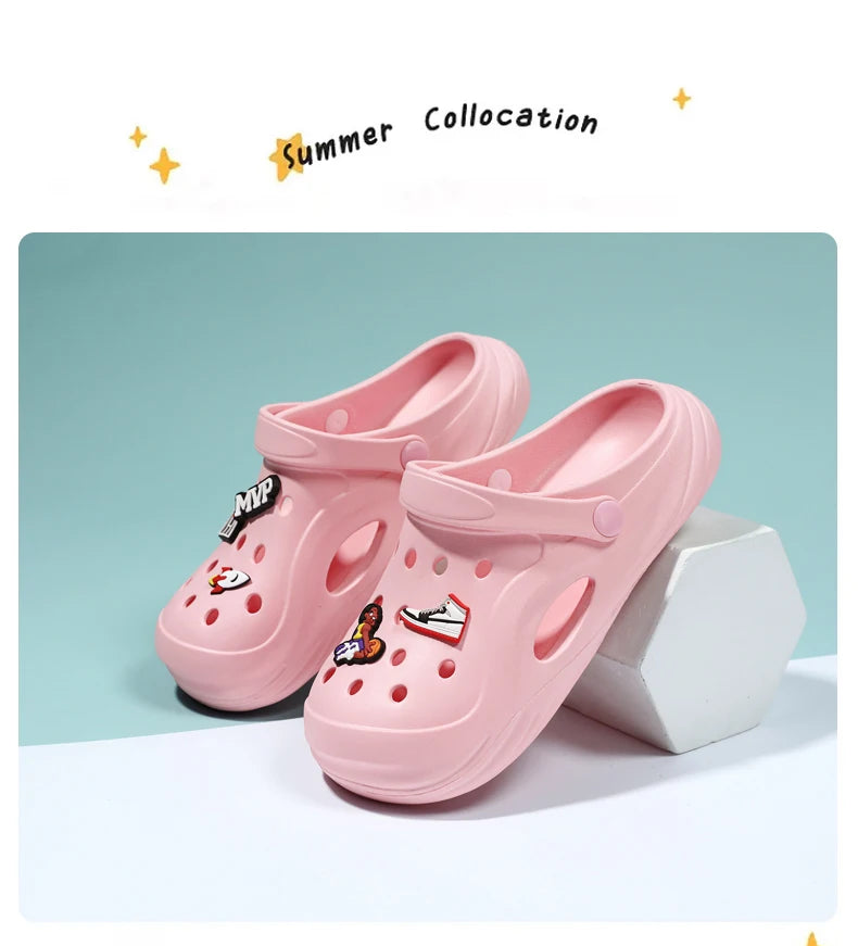 Boys summer garden shoes non-slip indoor soft soled beach sandals