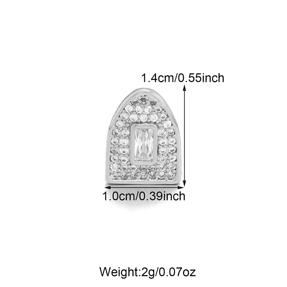 1PC Single Hip Hop Star Heart Pattern Teeth Grillz Removable Dental Grills Teeth Punk Teeth Caps