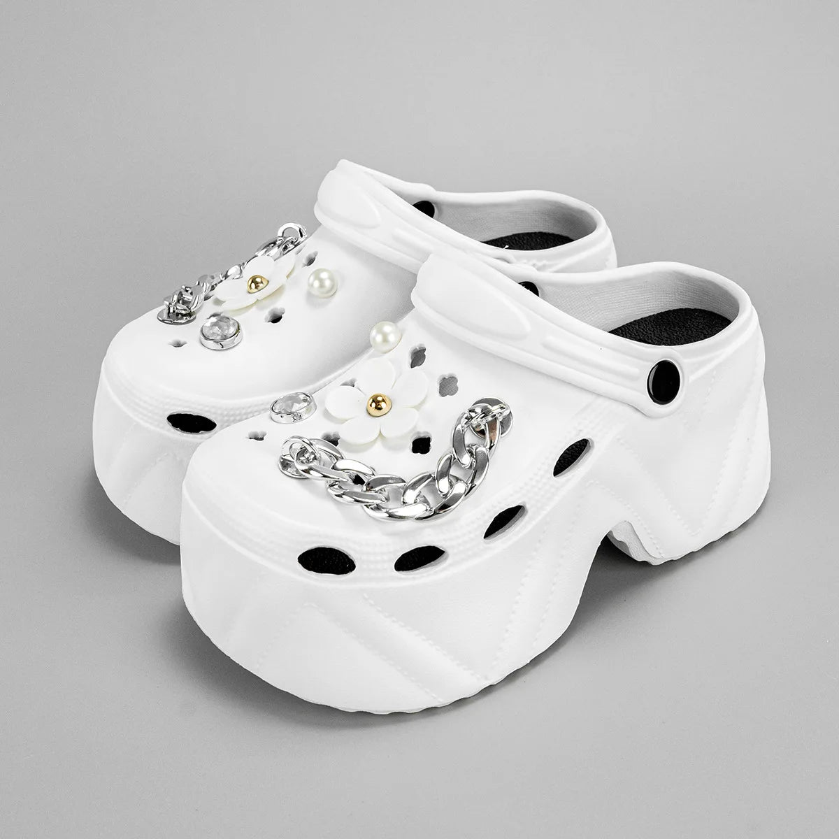 High Platform Fashion Clogs Shoes Women's Thick Bottom EVA Sandals