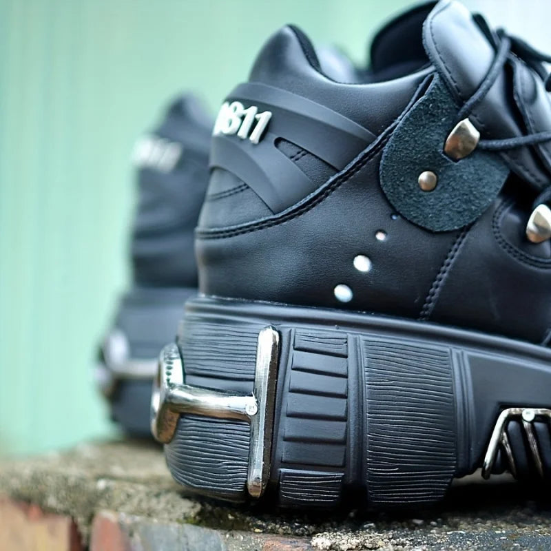Thick Bottom Platform Rock Metal Decoration Casual Trainers Punk Style Gothic Sport Shoes