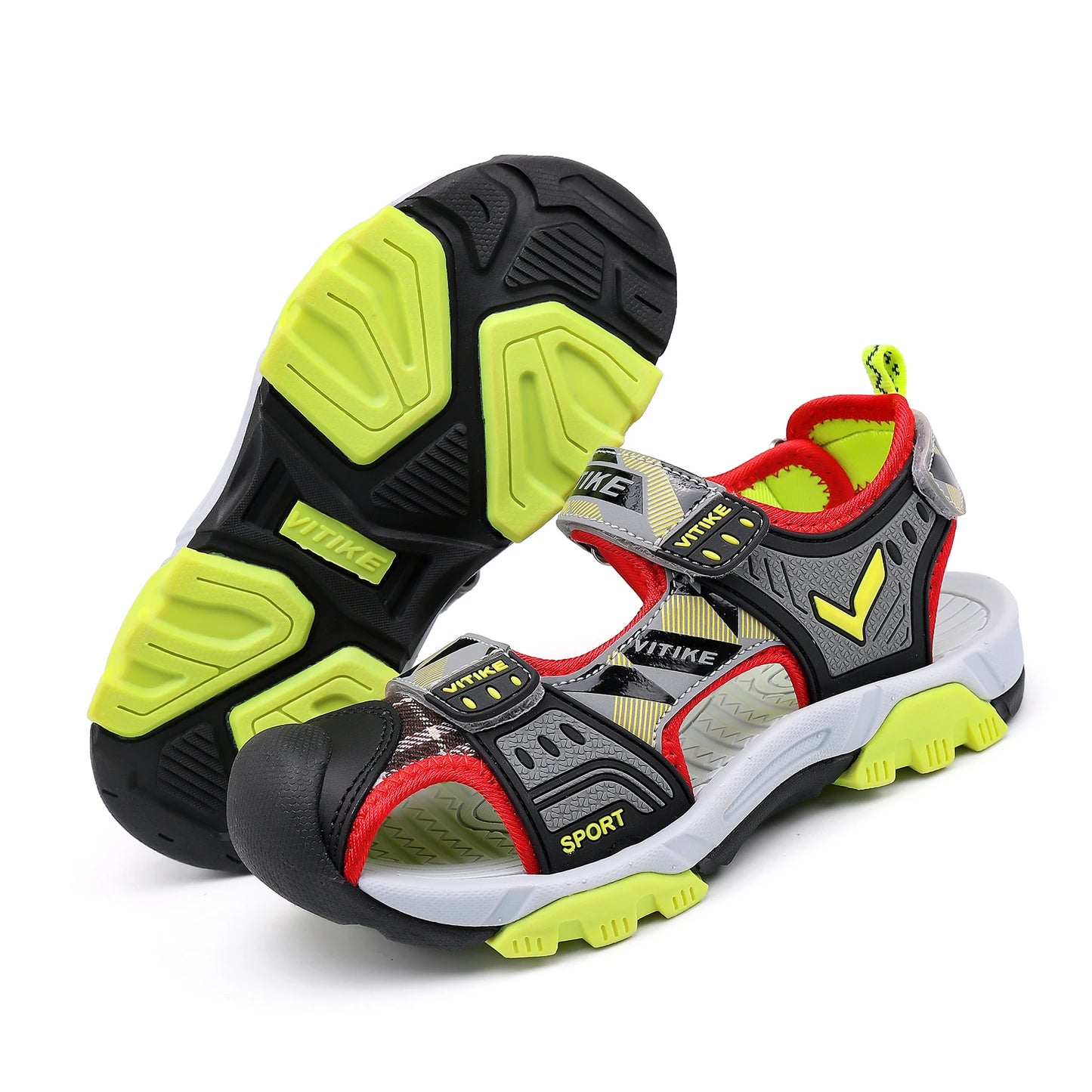 Kids Sports Sandal Outdoor Hiking Athletic Closed-Toe Beach Girls Summer Pool Shoes