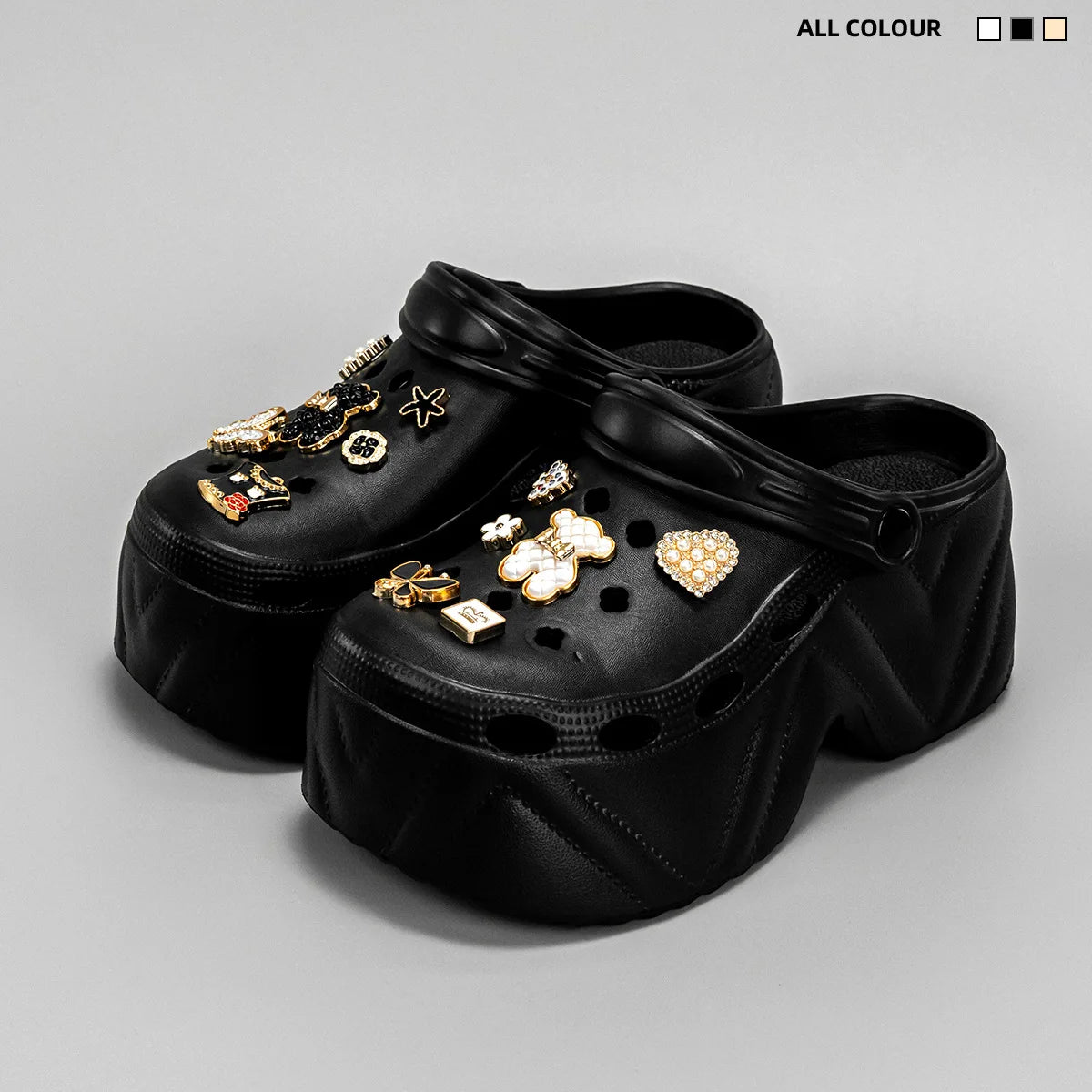 High Platform Fashion Clogs Shoes Women's Thick Bottom EVA Sandals