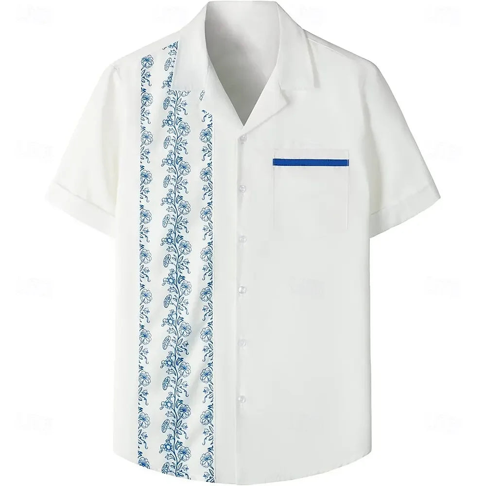 Solid Color Casual Shirt - Fashionable Street Style - Business Linen Material - Men's Short Sleeve Shirt