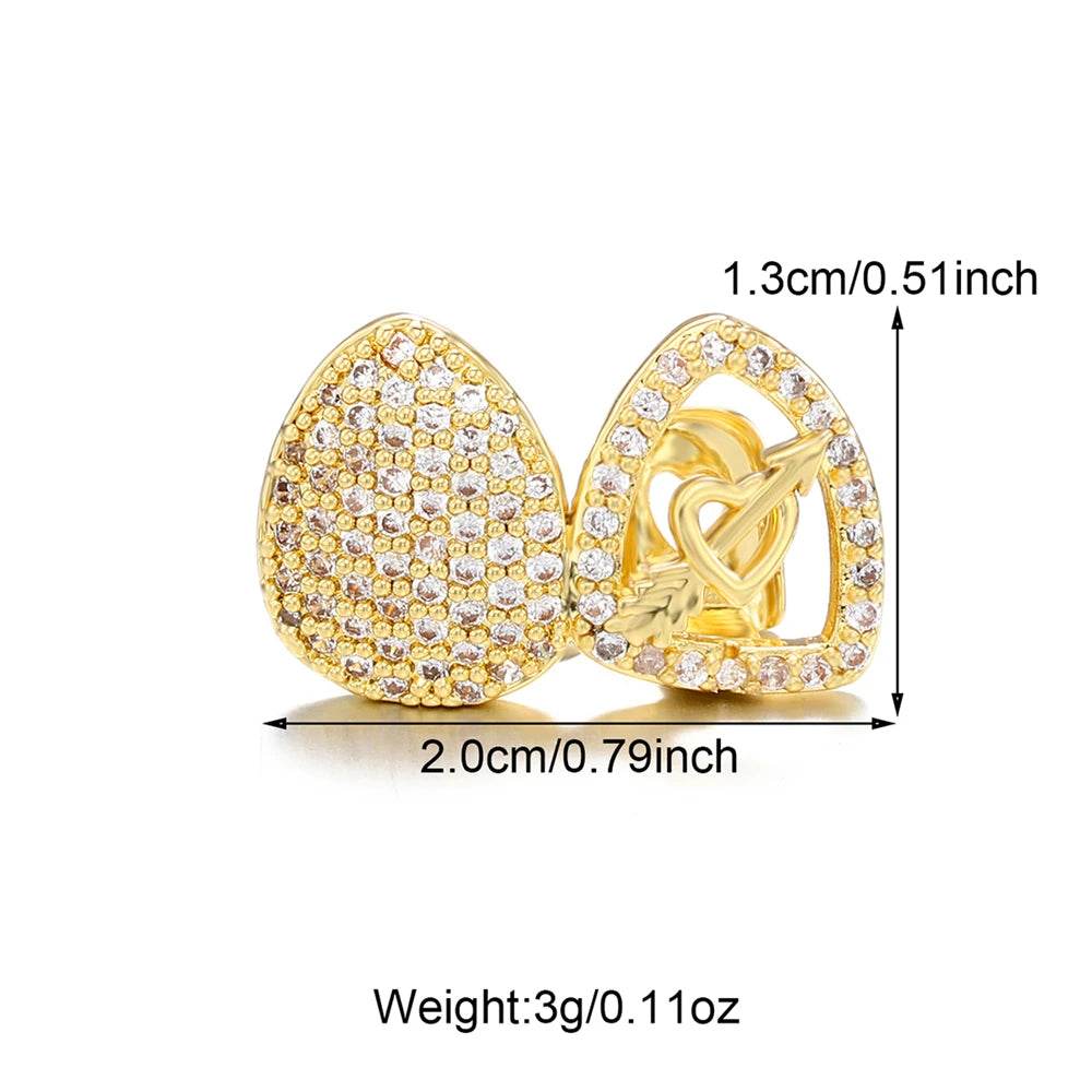 1PCS Hip Hop Single Teeth Grillz For Men Women Gold Silver Color Copper Grillz - Fashionqueene.com