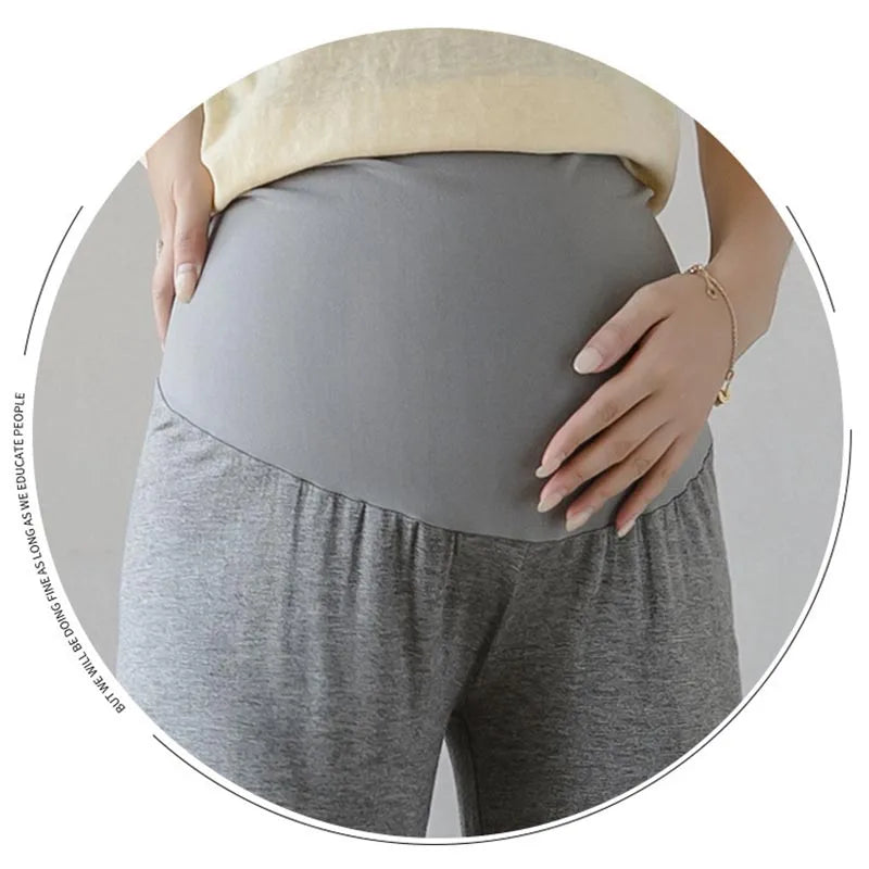 Maternity Pants Summer Maternity Silk Pants Wide-leg Pants Thin Outer Wear Loose Pleated Pants