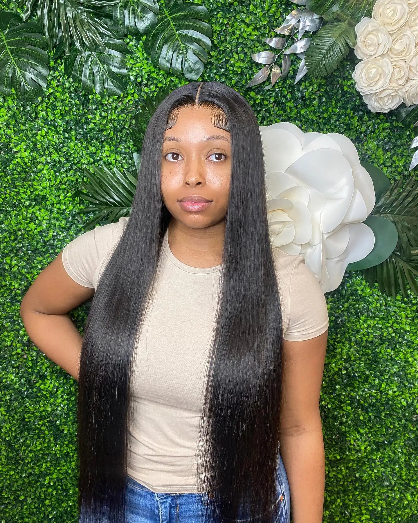 Pre Cut Glueless Wigs Human Hair Ready To Wear And Go Straight 13x6 HD Lace Frontal Wig Human Hair