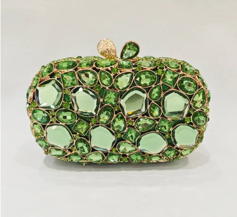 XIYUAN Big Stones Evening Purse Bags Rhinestone Wedding Gems Clutch Bag Bridal Clutches Women Diamonds