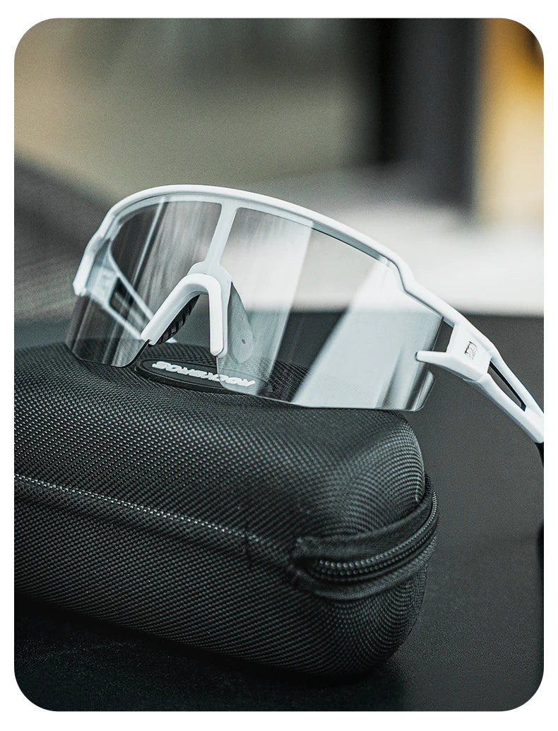 Photochromic Polarized Lens Bike Glasses UV400 Protection Eyewear Sunglasses MTB Road Bicycle Goggles
