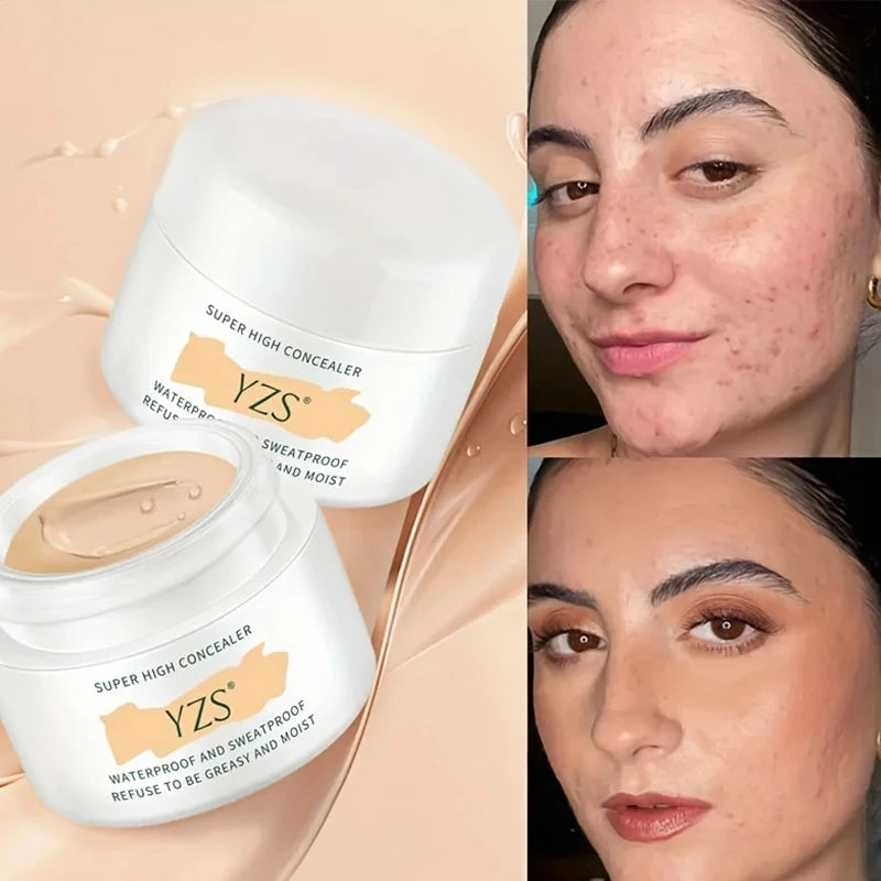 High Definition Concealer Waterproof Full Coverage Concealer For Tattoos Scars Naked beige Natural color