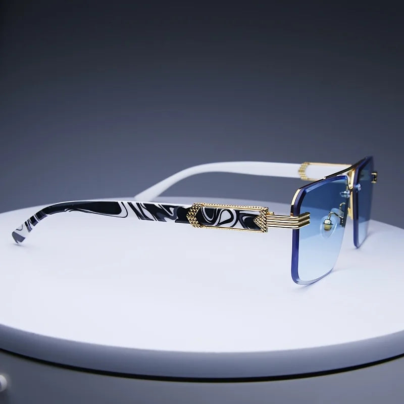 Populare Frameless Sun Glasses Male Female Classic Small Square Summer Traveling Shades