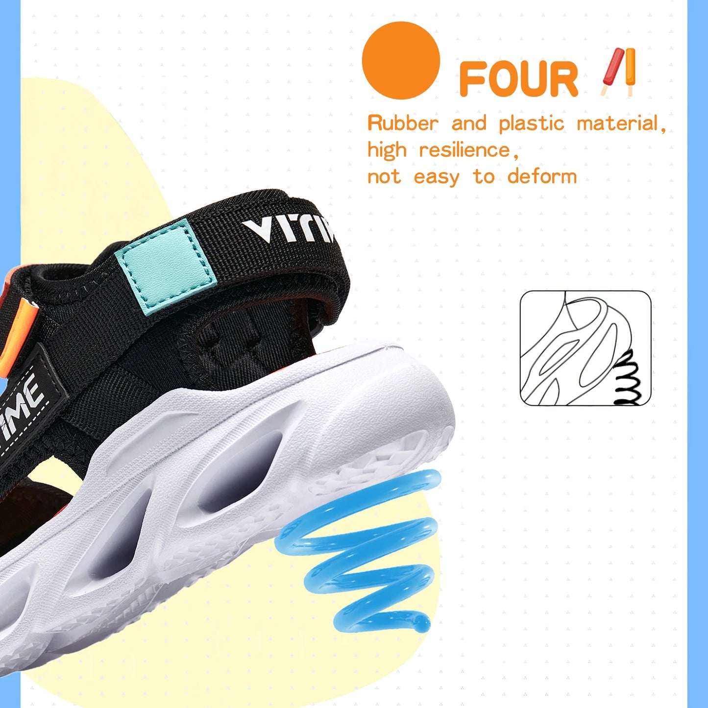 Summer Comfortable Sport Water Sandals Outdoor for Boys and Girls