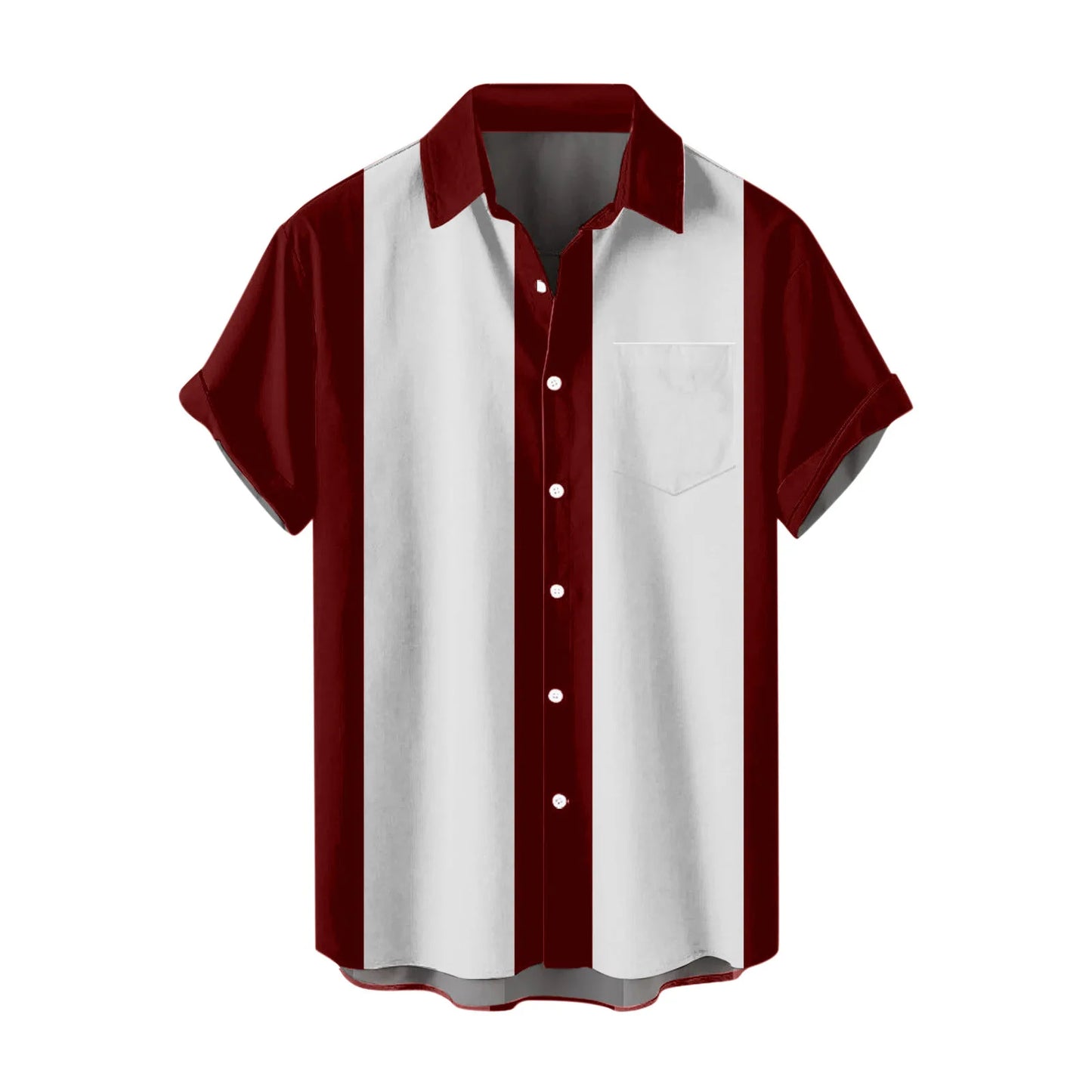Red And Black Plaid Shirt Men Shirts Checkered Shirts Short Sleeve