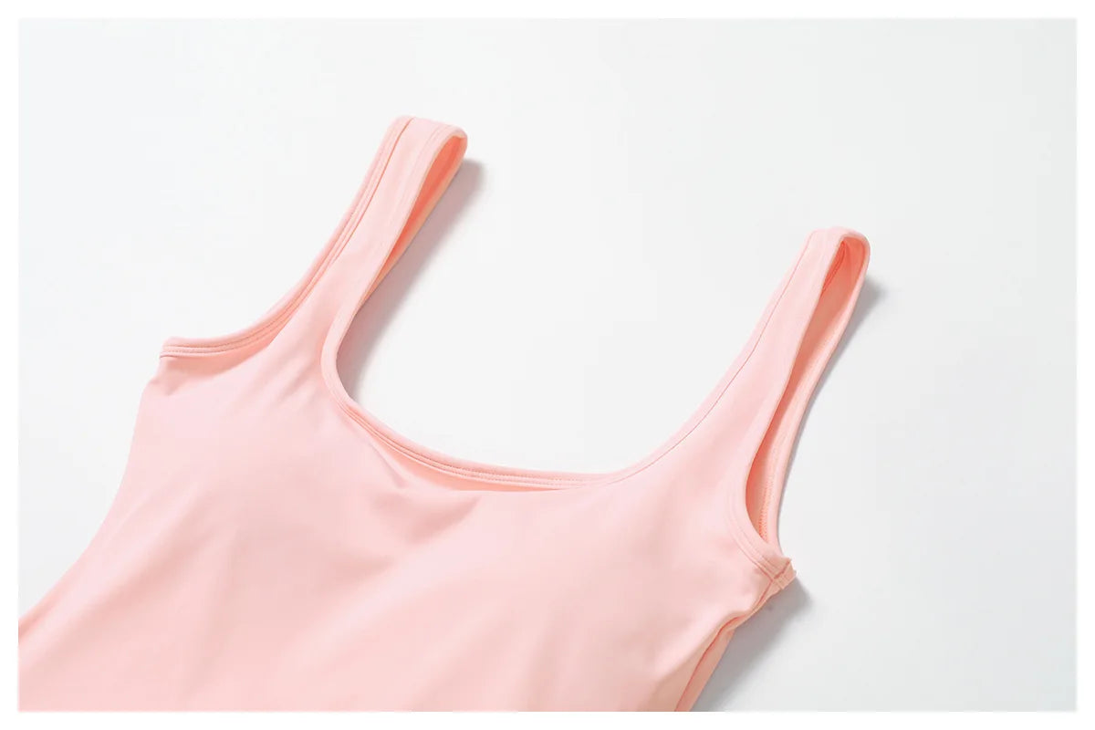 2024 New Women Yoga Anti Glare One-Piece Jumpsuit Dance Ballet Sports Dress Gym Push up Running Tennis Sports
