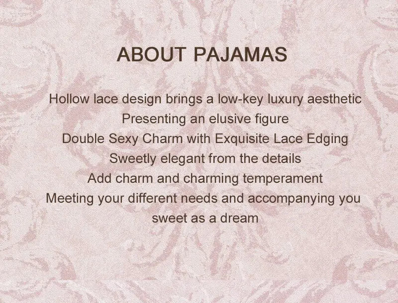 2 Pcs Women's New Sexy Lace See-Through Pajamas Black Pink Cute Clothes Comfortable Breathable Suspender Shorts Set