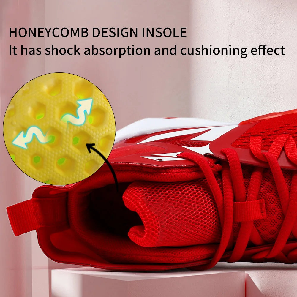 Kids Basketball Sneakers Durable Non-Slip Running Shoes