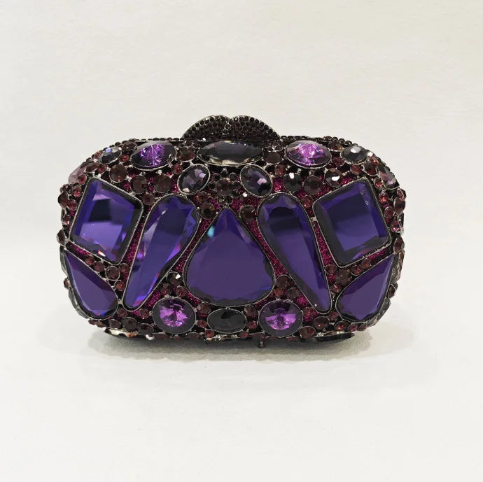 XIYUAN Big Stones Evening Purse Bags Rhinestone Wedding Gems Clutch Bag Bridal Clutches Women Diamonds