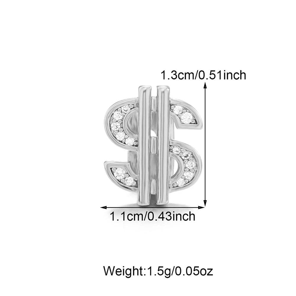 1PCS Hip Hop Single Teeth Grillz For Men Women Gold Silver Color Copper Grillz - Fashionqueene.com
