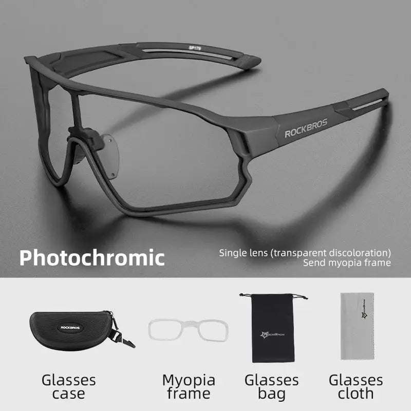 Photochromic MTB Road Bike Glasses UV400 Protection Sunglasses Ultra-light Sport Safe Eyewear Equipment