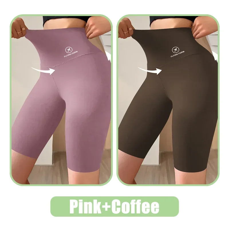 Seamless Women Sports Shorts High Waist Fitness Jogging Body Shaping Boxers Push Up Scrunch Butt Biker Slim Underwear