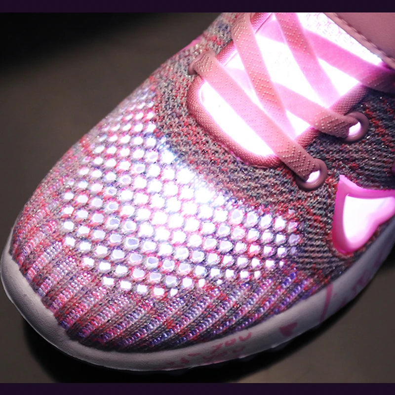 Girls Casual Light Mesh Sneakers Kids Summer Cute Sport Cartoon Female Footwear