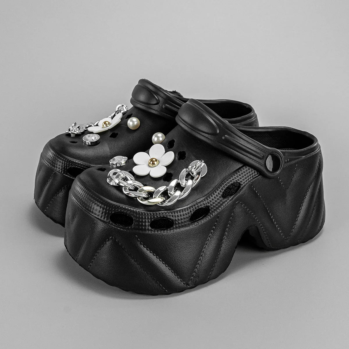 High Platform Fashion Clogs Shoes Women's Thick Bottom EVA Sandals