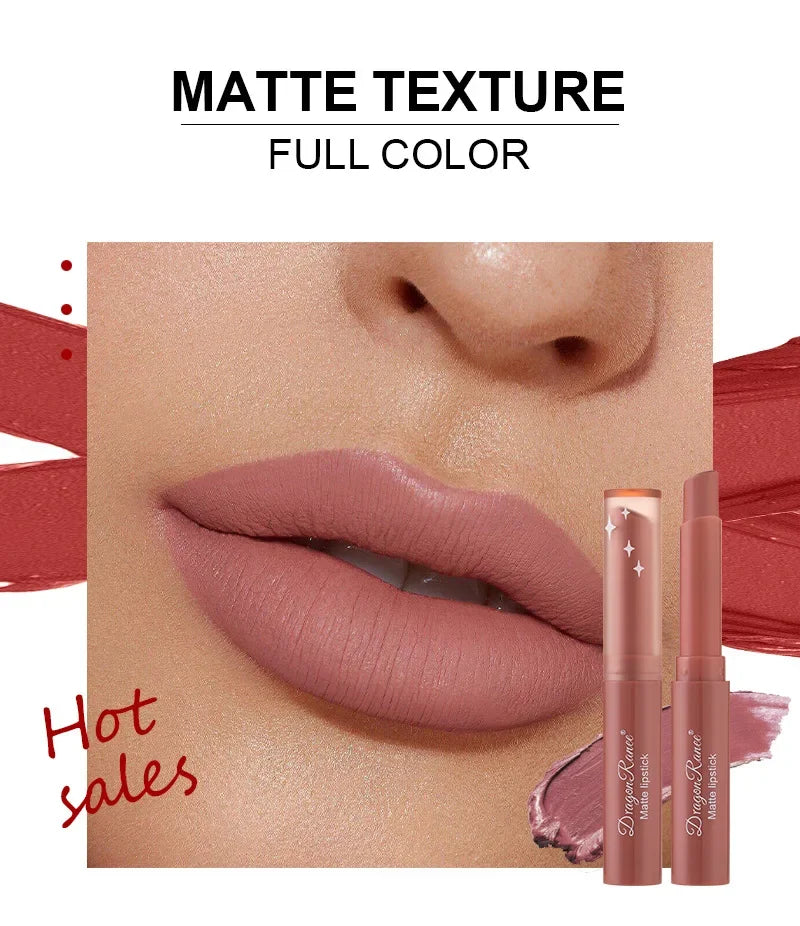 1/3pcs Nude Lipstick Crayon Long Lasting Matte Lipstick Pencil 24 Hours Waterproof Set Lip Moisturizer Colouring Lip Tint Stick