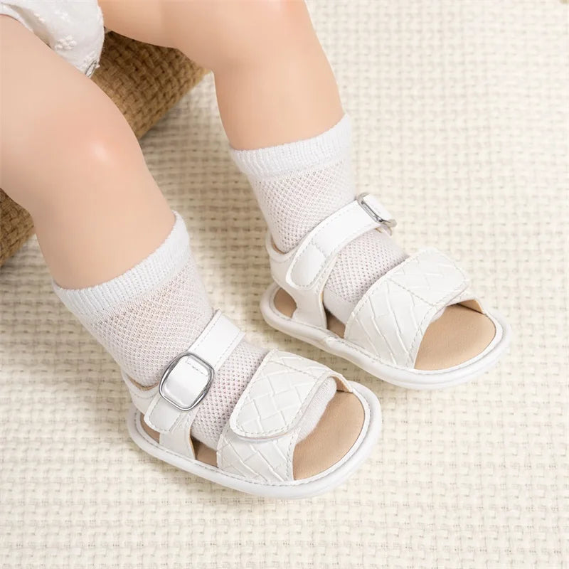 Cute Baby Girl Sandals Stylish and Comfortable PU Leather Non-slip Toddler Shoes