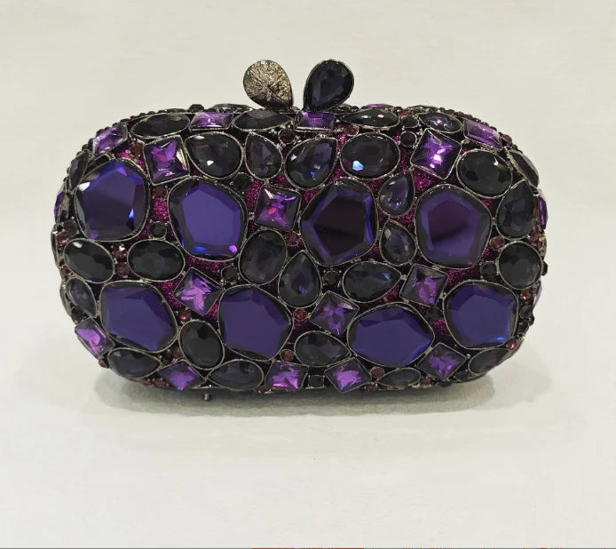 XIYUAN Big Stones Evening Purse Bags Rhinestone Wedding Gems Clutch Bag Bridal Clutches Women Diamonds