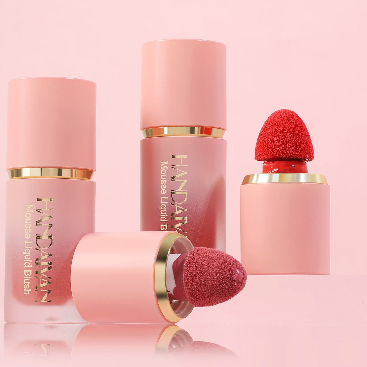 Handaiyan Matte Glitter Face Liquid Blusher Smooth Cheek Blush Highlighter Stick Rouge
