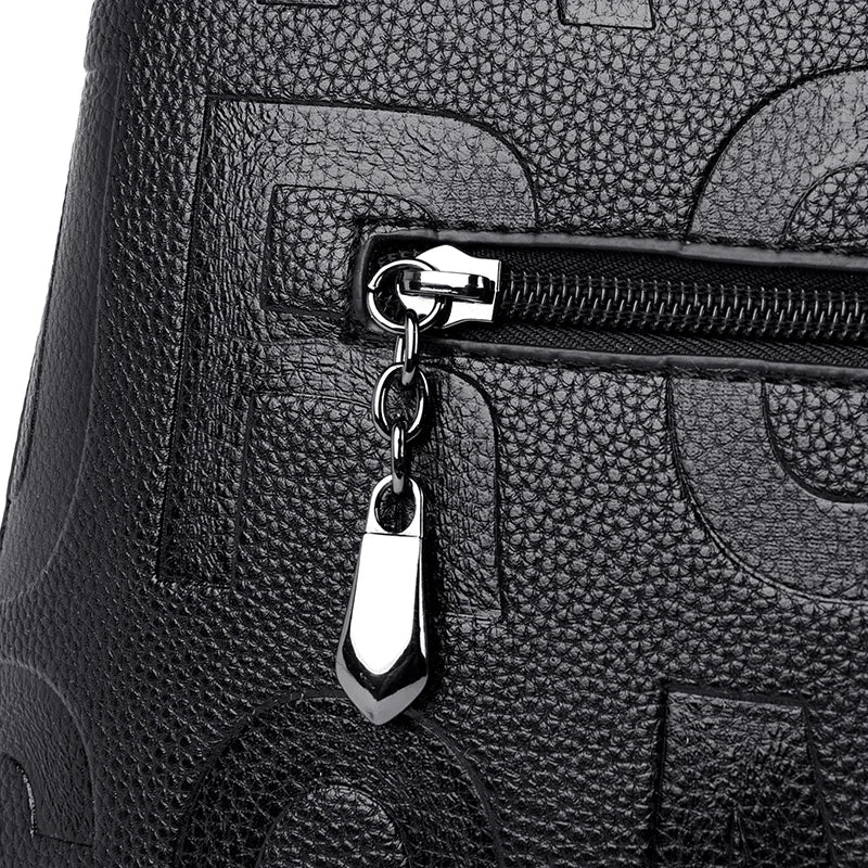 2-layer pockets Letter Printing Luxury Handbags Women Leather Bags Vintage Ladies Shoulder Crossbody Bags for Women Tote Bag