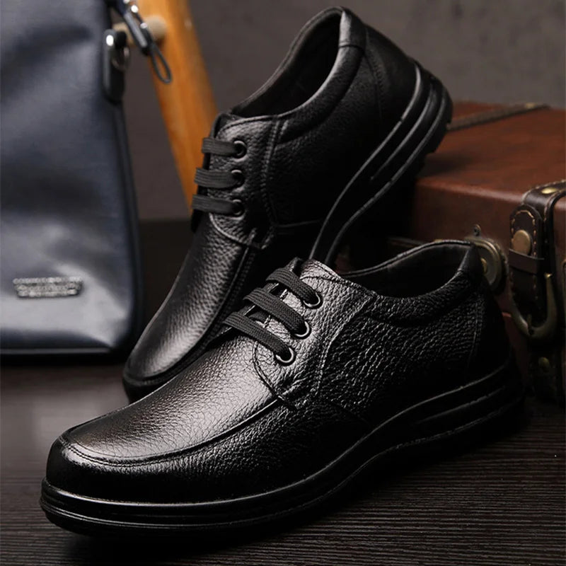 Genuine Leather Shoes Men Flats Fashion Soft Comfortable