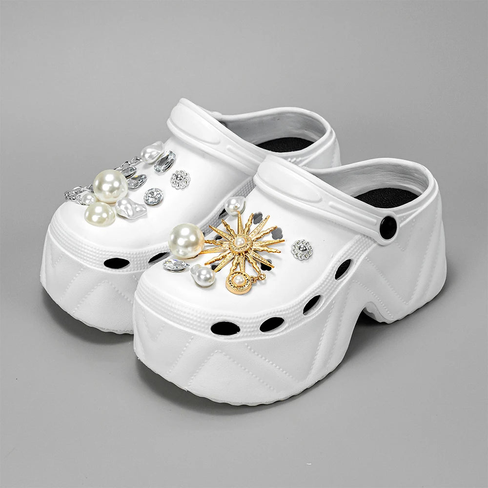 High Platform Fashion Clogs Shoes Women's Thick Bottom EVA Sandals