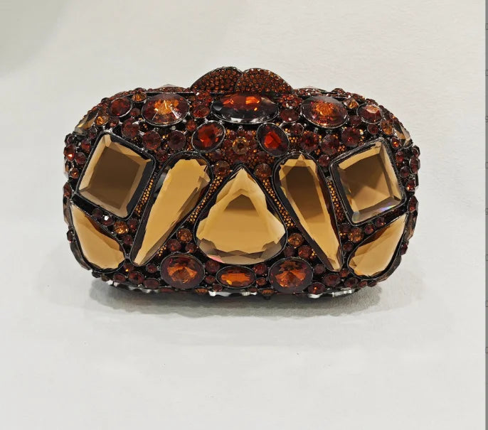 XIYUAN Big Stones Evening Purse Bags Rhinestone Wedding Gems Clutch Bag Bridal Clutches Women Diamonds