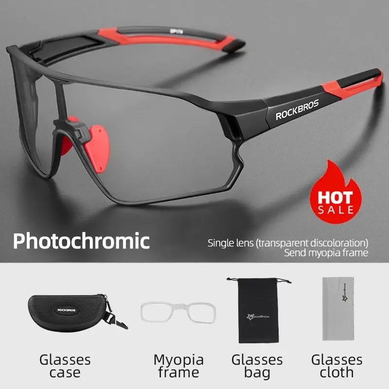 Photochromic MTB Road Bike Glasses UV400 Protection Sunglasses Ultra-light Sport Safe Eyewear Equipment