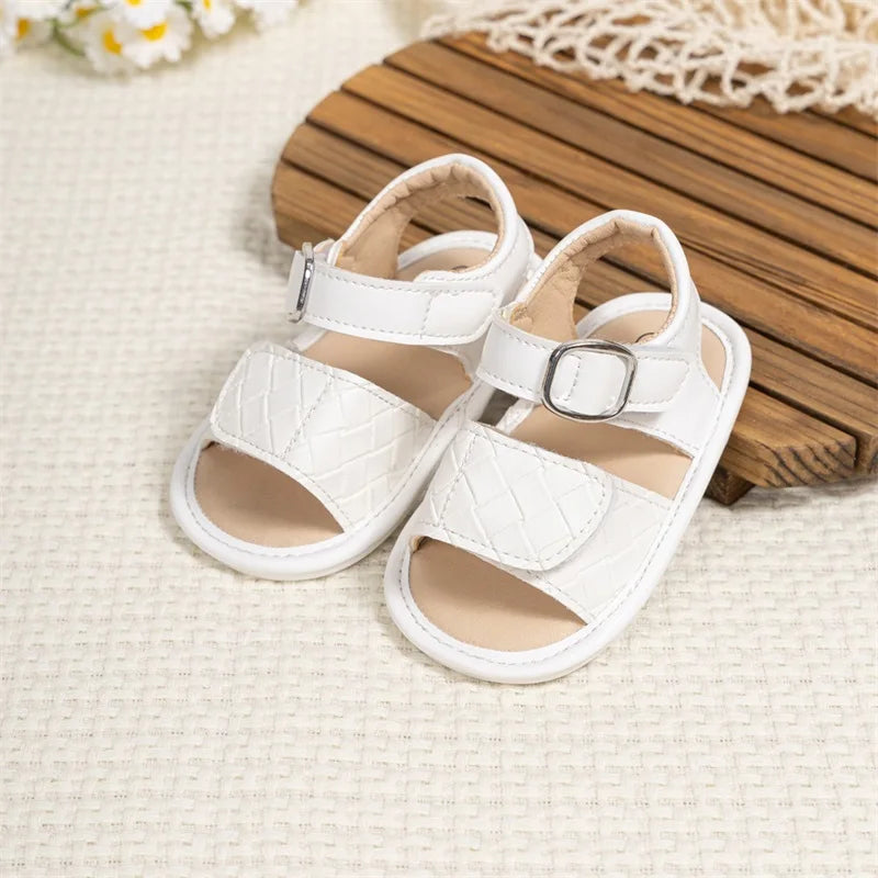 Cute Baby Girl Sandals Stylish and Comfortable PU Leather Non-slip Toddler Shoes
