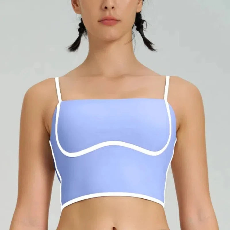 1/2PCS Yoga Set for Women Tennis Outfits Sports Bra Badminton Skirts Workout Sportswear Running Gym Wear Athletic Suits
