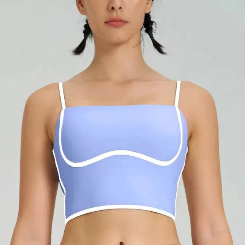 1/2PCS Yoga Set for Women Tennis Outfits Sports Bra Badminton Skirts Workout Sportswear Running Gym Wear Athletic Suits - Fashionqueene.com