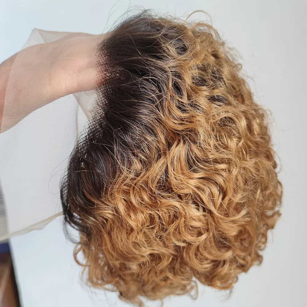 Pixie Cut Wig Human Hair 13x1 Lace Frontal Wigs Human Hair Short Bob Human