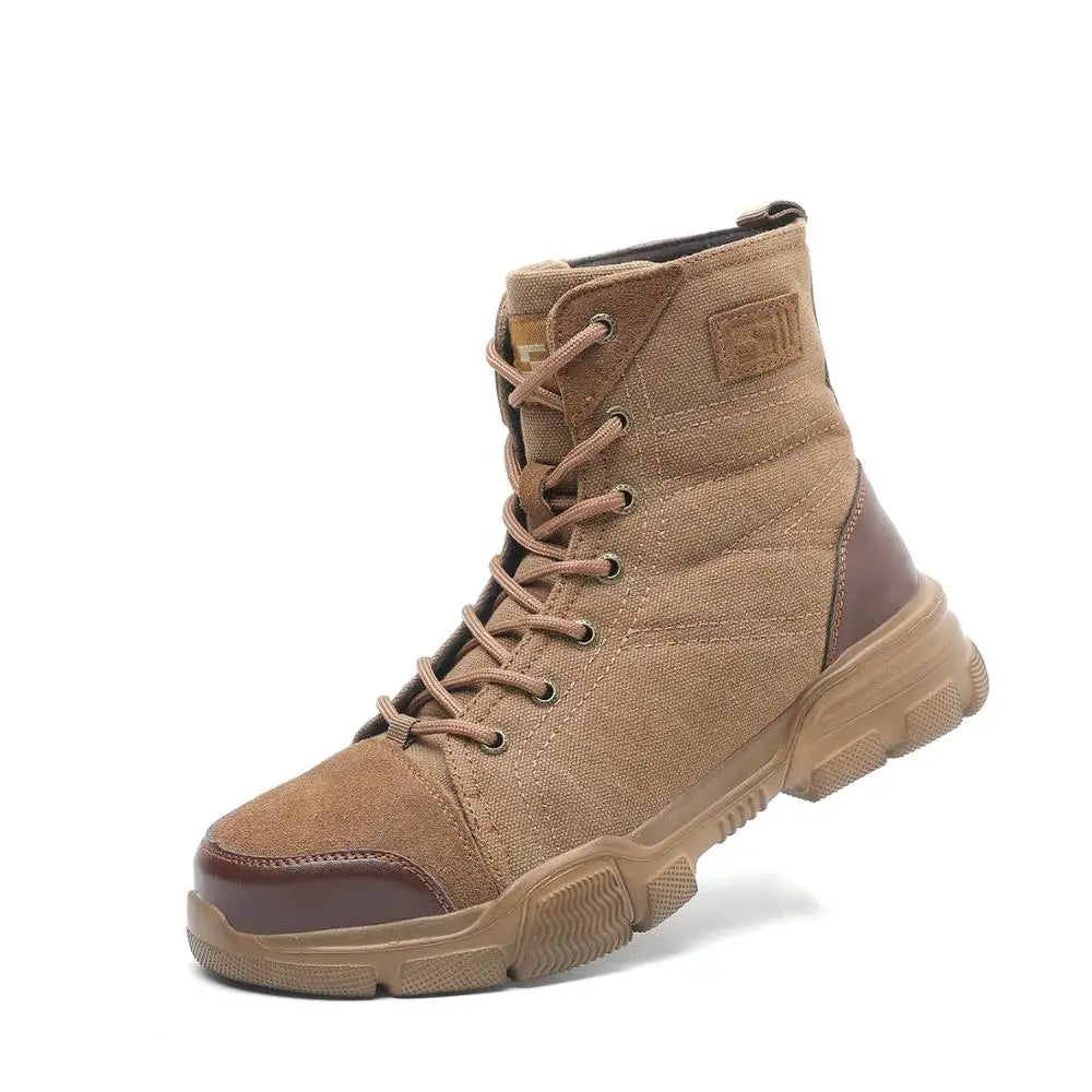 Steel Toe Boots for Men Work Boots Indestructible Work Safety 611 Khaki / 40 / United States 611 Khaki / 41 / United States