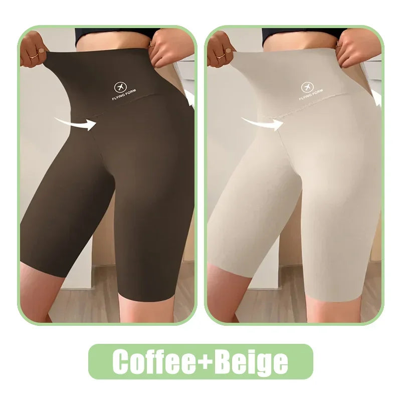 Seamless Women Sports Shorts High Waist Fitness Jogging Body Shaping Boxers Push Up Scrunch Butt Biker Slim Underwear